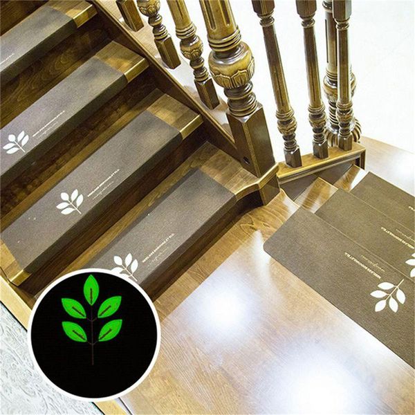 

brown durable luminous home vision stair pad non-slip step mat embroidery mats glue self-adhesive floor stickers carpets