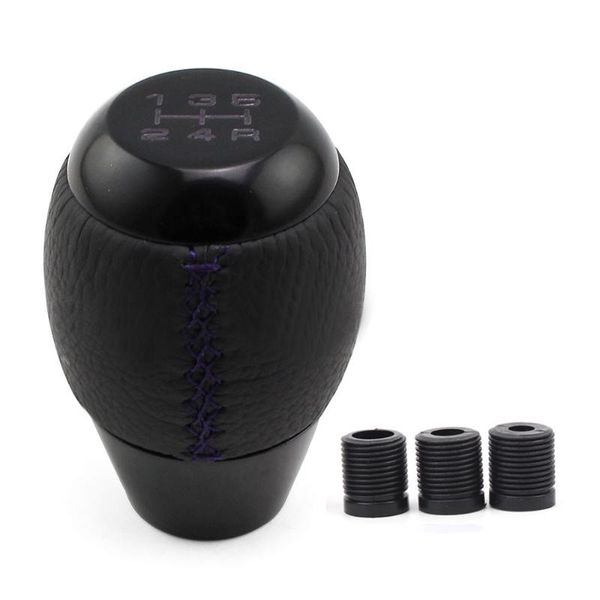 

shift knob 5 speed leather manual transmission racing shifter tuning lever gear