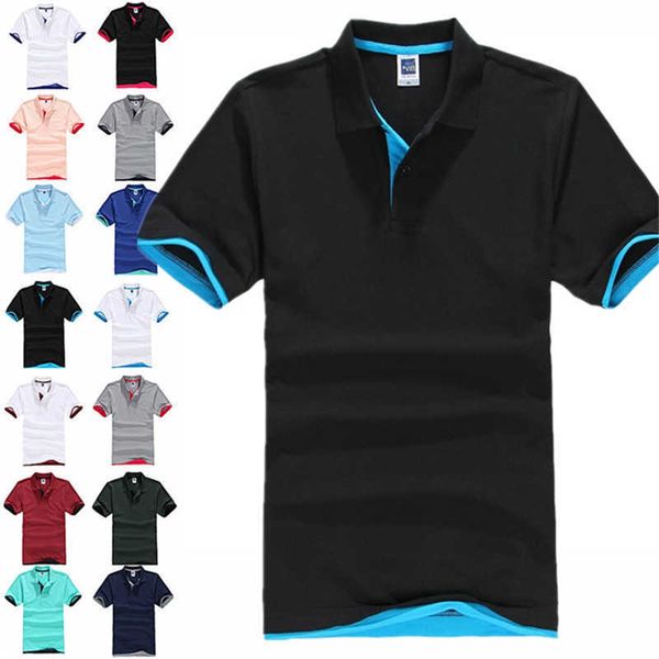 

brand polo shirt men summer desiger pure cotton short sleeve shirt business casual breathable polo shirt jerseys plus size 3xl 210707, White;black