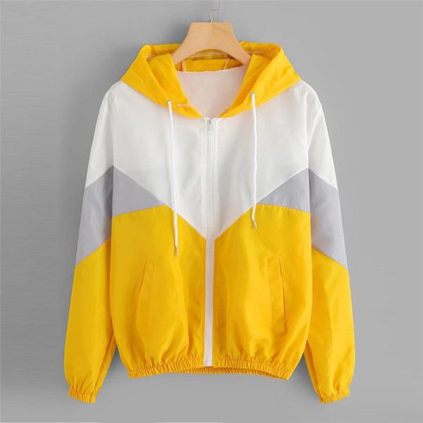 

men's jackets 2021 basic jacket women long sleeve patchwork hooded zipper pockets casual sport coat vintage autumn, Black;brown