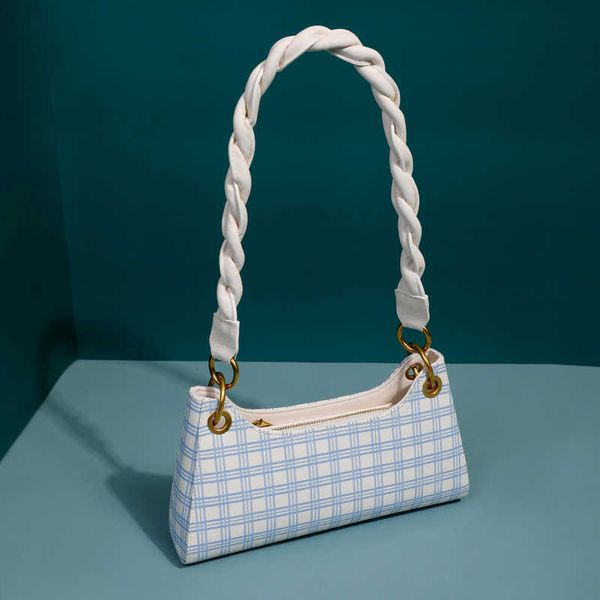 

stick lattice portable french texture underarm women's net red shoulder bag purse