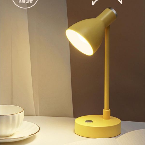 

table lamps led touch dimming reading lamp rechargable 3 colors temperature eye protection student light desk
