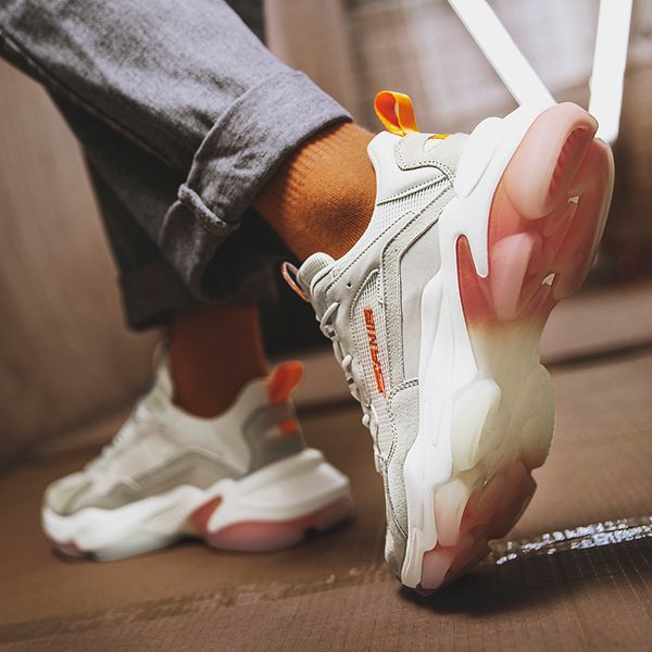 

The latest hot-selling style high-end fashion fashion outdoor sports shoes mens casual shoes lace-up light shoes comfortable, Beige