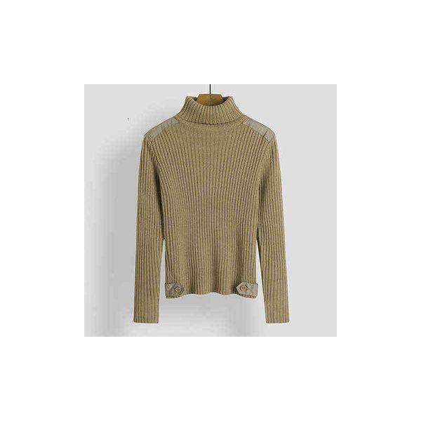 

women's sweaters the goods include wool army green high neck sweater, solid color, autumn and winter knitted bottomed sweater, top, White;black