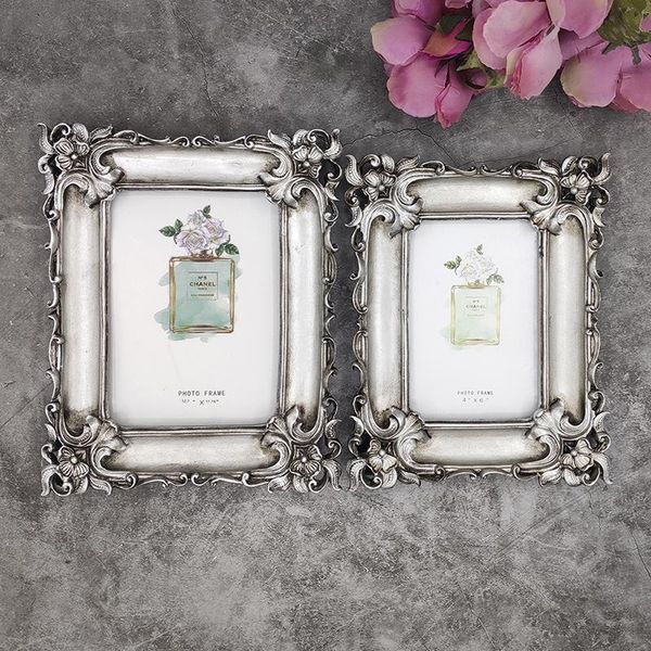 

light luxury embossed 6/7 inch gold po frame set creative home furnishing decoration retro european frames