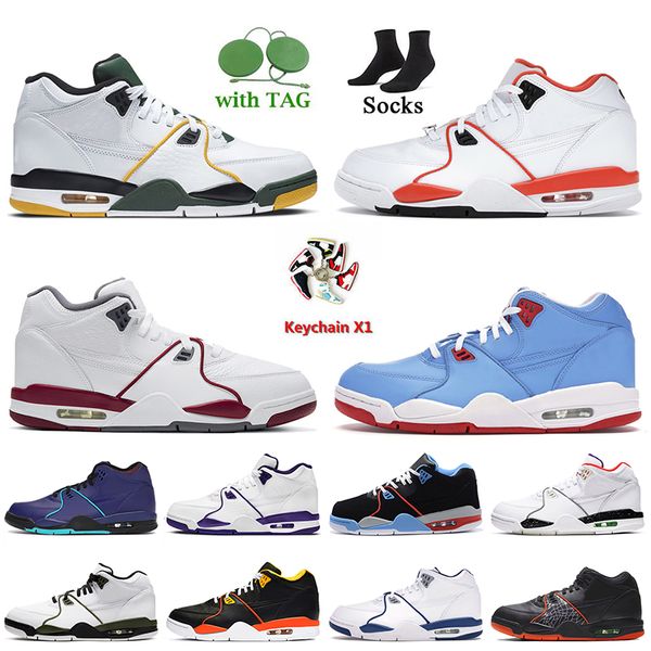 

fashion 2022 mens basketball shoes flight 89 rucker park raygun court purple chicago flag planet of hoops 4 4s team red mens trainers sports