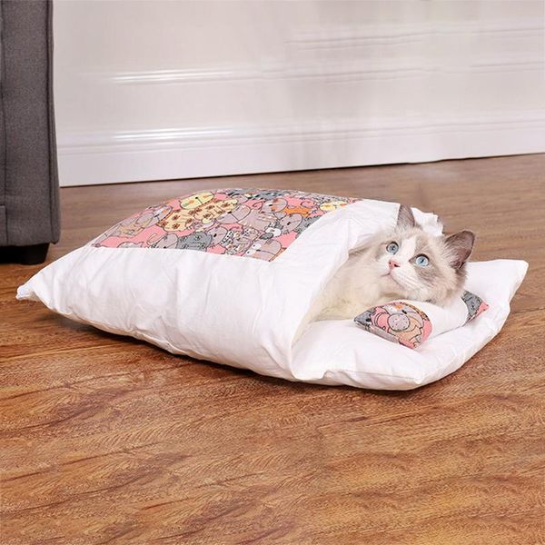 

removable dog cat bed sleeping bag sofas mat winter warm house small pet puppy kennel nest cushion products beds & furniture