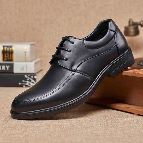 

dress shoes luxury genuine leather shoes men brogue mens flats casual british oxfords lace up fashion brand for z0ae, Black
