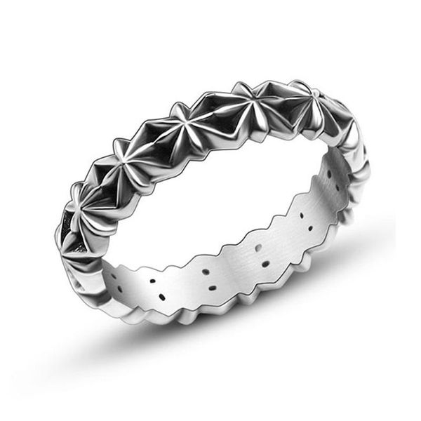 

wedding rings fashion stainless steel m type ring couples men and women trendy simple punk jewelry gift s0464, Slivery;golden