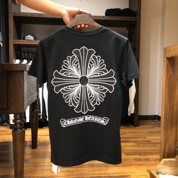 

luxury design clothes summer euro american fashion brand new short sleeve sanskrit print men's and women's casual versatile tshirt, White;black