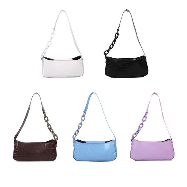 

evening bags vintage pu leather women handbags solid color female travel shoulder totes bag classic elegant