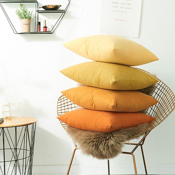 

pillow case soft velvet throw cover for sofa bedroom car solid color cushion home decor 30*50cm/45*45cm