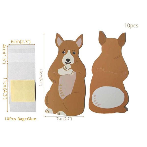 

10pcs jungle animal mini candy bag birthday party decorations kids diy cookie bags for guests baby shower f2 gift wrap