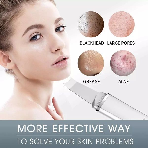 

ultrasonic skin scrubber facial lifting blackheads cleaner remover age defying