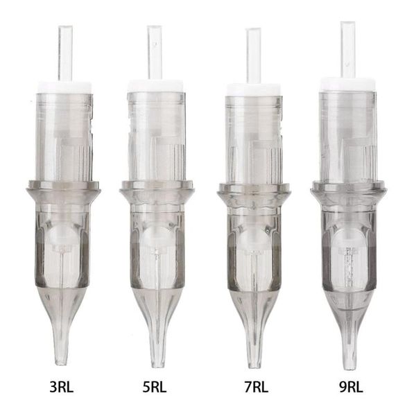 

tattoo needles 10pcs cartridge needle disposable semi-permanent makeup eyebrow pen machine rl series supply / 7rl 9rl