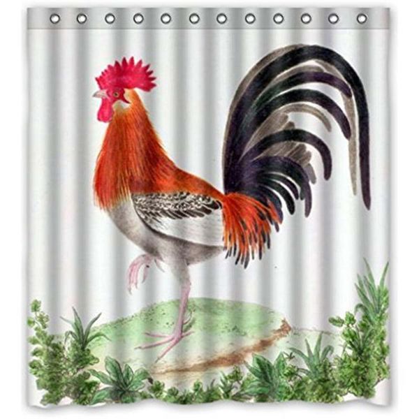 

shower curtains vixm waterproof bathroomcurtain colorful design rooster curtain