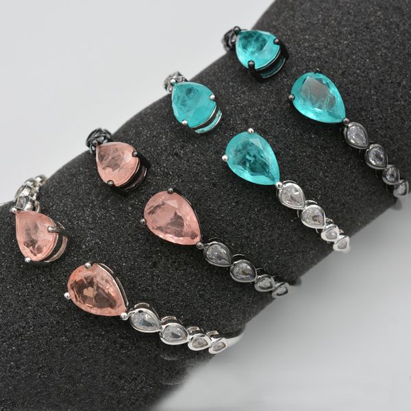 

luxury captivate zircon design bracelet for women fine jewelry girl gift, Black