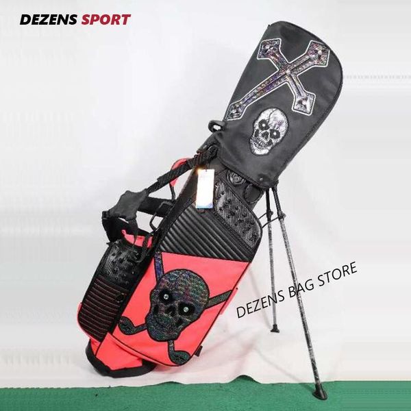 

golf bags dezens fashion skull print bag waterproof stand