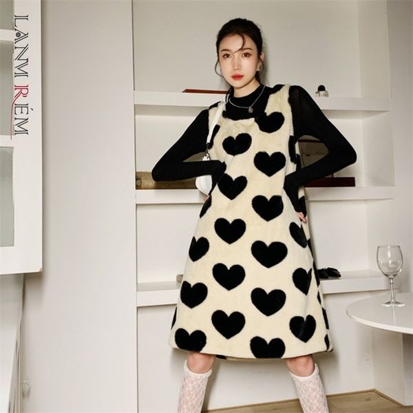 

spring summer heart printed sleeveless dress women ladies elegant streetwear tank dresses clothes 2d1547 210526, Black;gray