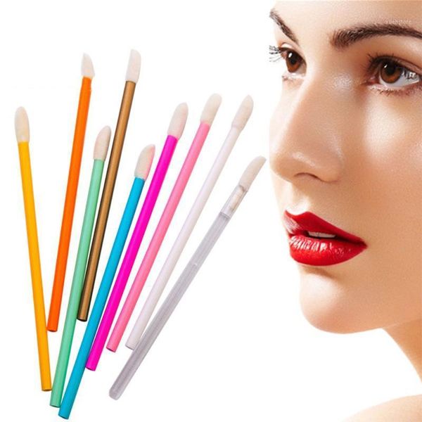 

50pcs lipstick brush gloss wands applicator lip mascara micro cosmetics disposable makeup applicators tools1