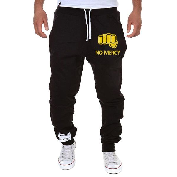 

men's pants brand sweatpants jogging sportspants fall/winter fashion -selling casual printed trousers outdoor clothing, Black