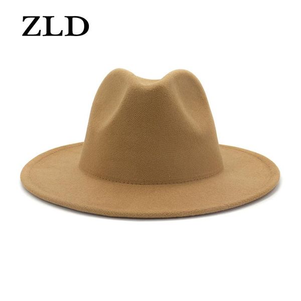 

Winter Fashion Men British Style Double Sided Color Matching Ethnic Ladies Jazz Flat Brim Big Cap Women Fedoras Hat Wide Hats, Blue;gray