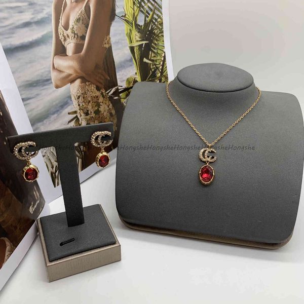 

70% off new product in 2021 double necklace earring set, Golden;silver