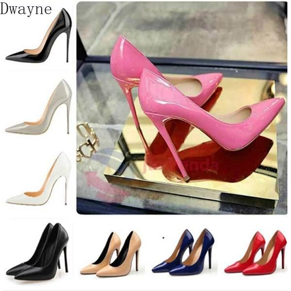 

dress shoes 2021 fine with pointed patent leather versatile high heels children, Black