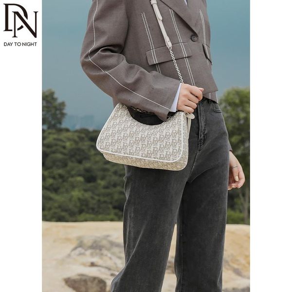

evening bags dn vintage shoulder for women's underarm handbags 2021 trend small jacquard baguette ladies classic crossbody purse
