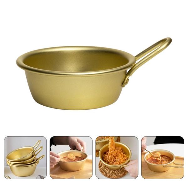 

1pc restaurant bowl with handle korean cold home (golden) bowls