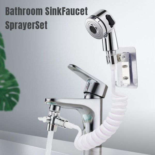 

bathroom shower sets wash face basin water tap external toilet hold filter flexible small nozzle suit hair house sink connector