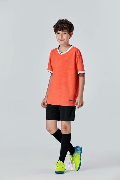 

#030 football uniform men+kids soccer jersey printing team custom track and field sports short-sleeved shirt, Black;yellow