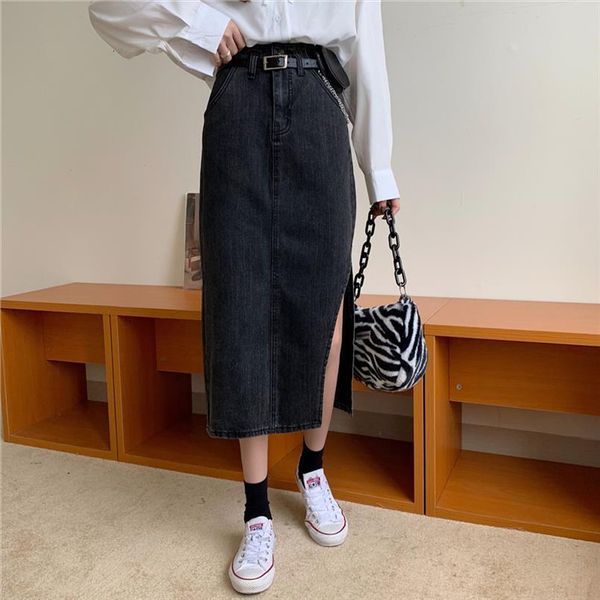 

wholesale spring summer autumn fashion women skirt casual ol long vy3010, Black