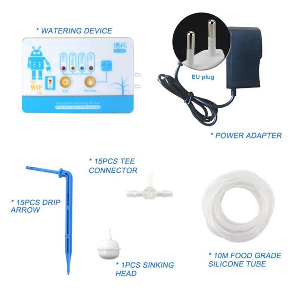 

yard greenhouse timer intelligent garden tool self watering automatic drip irrigation kit home indoor potted plants app control equipments