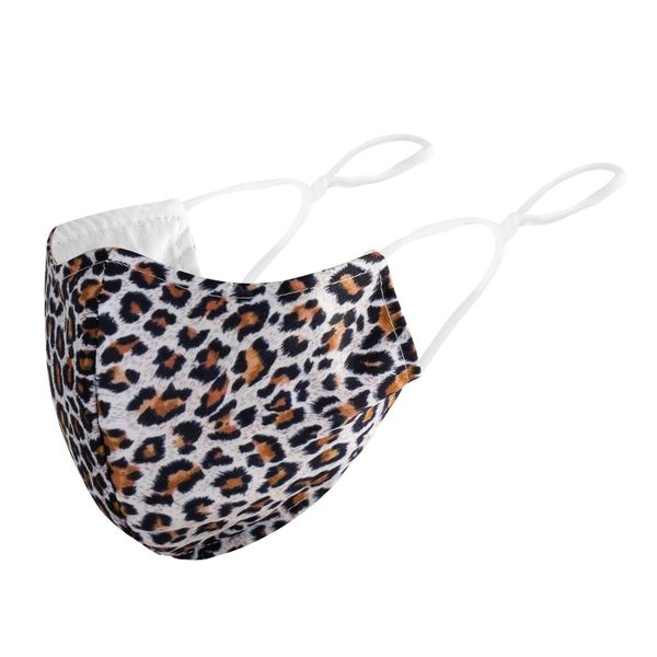 

fashion 2-layer leopard cloth mask spring sunshade filter breathing vae sunscreen washable