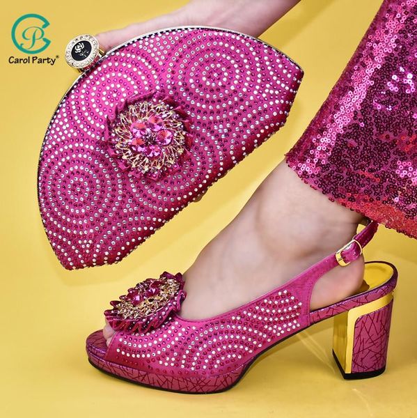 

dress shoes fuchsia color latest italian design with matching bags shoe and bag to match wedding party for women, Black
