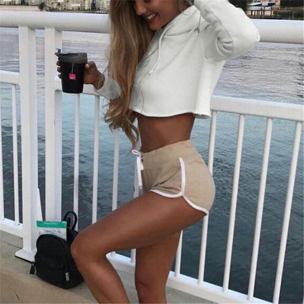 

women's hoodies & sweatshirts 2021 women sweatshirt long sleeve pullover ladies crop white street wear womens clothing, Black