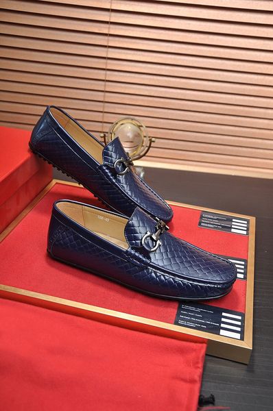 

2021 mens elegant business party wedding dress shoes fashion outdoor slip on flats male brand genuine leather casual walking loafers size 38, Black