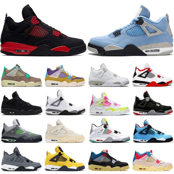 

4s basketball shoes for men women 4 red thunder university blue black cat oreo desert moss taupe haze bred mens trainers sport sneakers