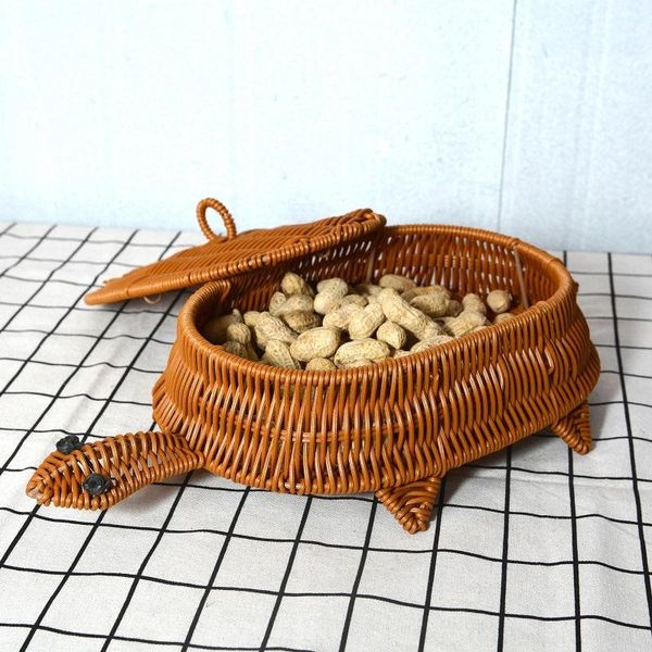 

storage baskets creative rattan woven basket home living room snack decorative tray