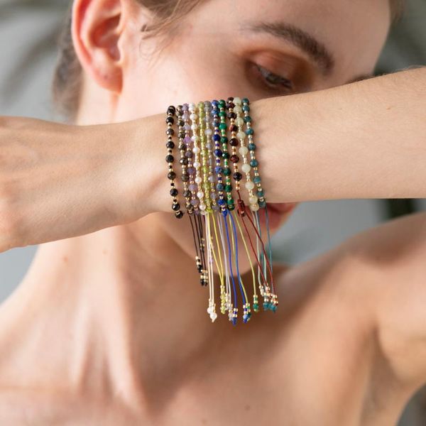 

charm bracelets zmzy bohemian natural stone beads bracelet femme hand-woven miyuki brazalete friendship pulseras jewellery armband jewelry, Golden;silver