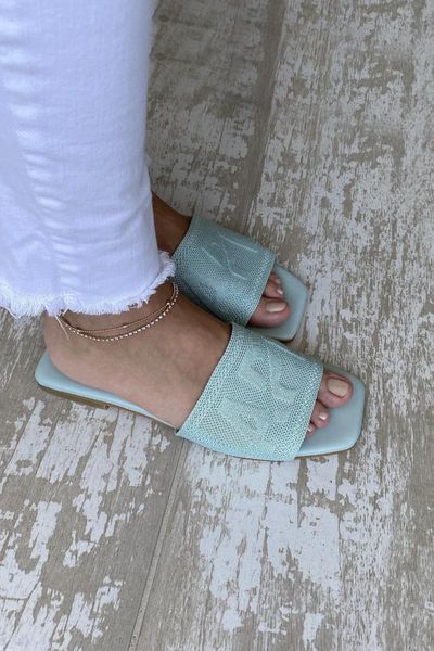 

women casual knitted knitwear slippers 115200, Black