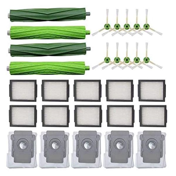 

vacuum cleaners replacement parts kit for i7 i7+ plus vacuum, set multi-surface rubber brushes high-efficiency filters