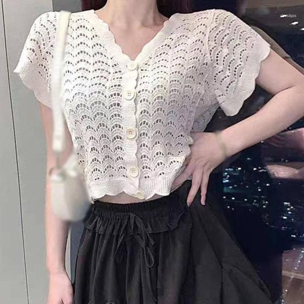 

summer women arrival wild hollow perspective thin short sleeve lace cardigan butterfly purely comfy and airy touch*1, White;black
