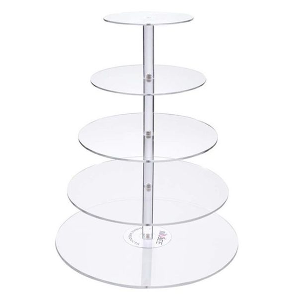 

dishes & plates 1pc cake display stand transparent storage rack dessert
