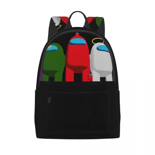 

backpack game kawaii team impostor sus sussy amogus bag man woman student bags