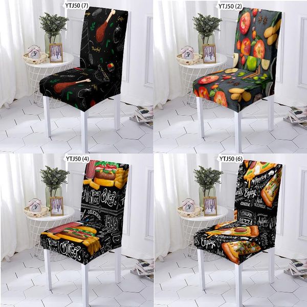 

chair covers coffee fruit pattern dinner table and chairs dining spandex desk cover stool