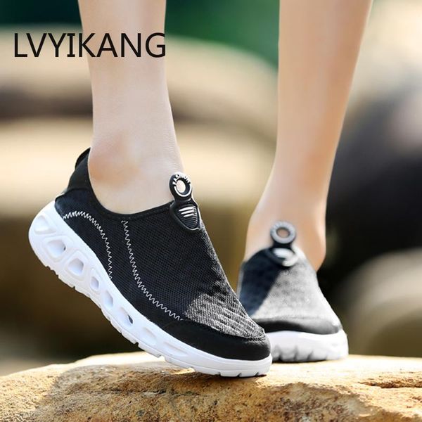 

sandals women summer air female casual shoes woman lightweight breathable water ladies sneakers de mujer, Black