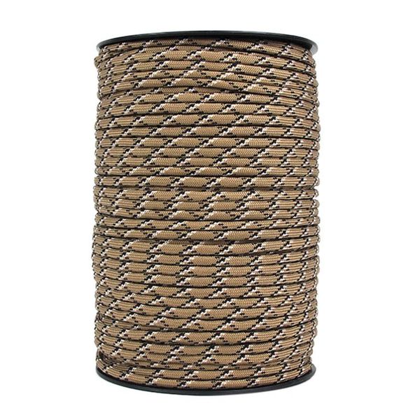 

cords, slings and webbing 100m 4mm 9 stand cores paracord for survival parachute cord lanyard camping climbing rope hiking clothesline deser
