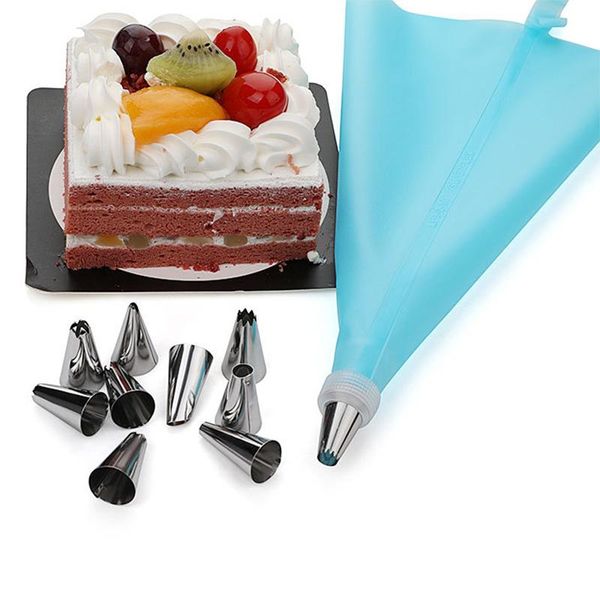 

baking & pastry tools 26/50pcs/set cake decorating confectionery bag with nozzles icing piping tip stainless steel cream spout
